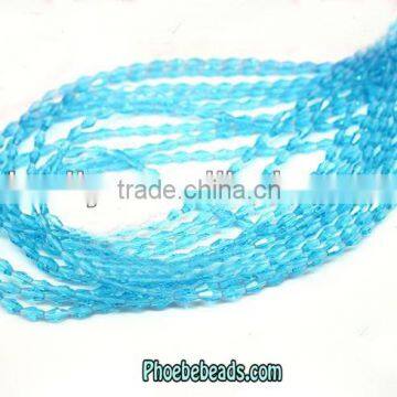 Wholesale 6*12mm China Long Faceted Austrian Crystal Bead For DIY Jewelry PB-CB052