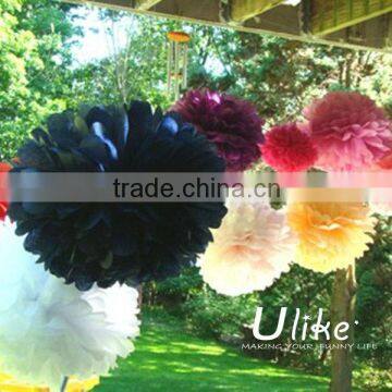 New Party Tissue Paper Pom Poms Hanging Flower Balls hanging grass balls