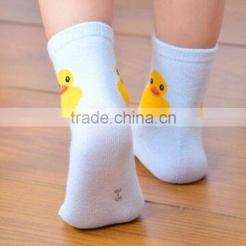 baby girls cute cartoon duck pattern design socks made in china zhejiang zhuji socks