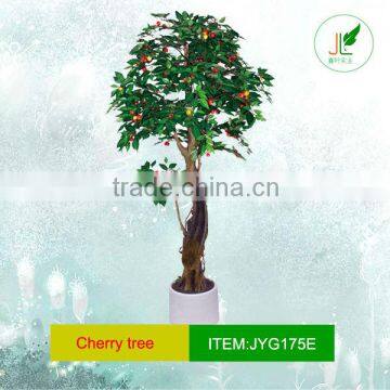 Artificial cherry tree with spiral trunk