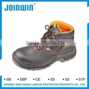 Anti-Puncture Slip Split Embossed Leather Safety Shoes