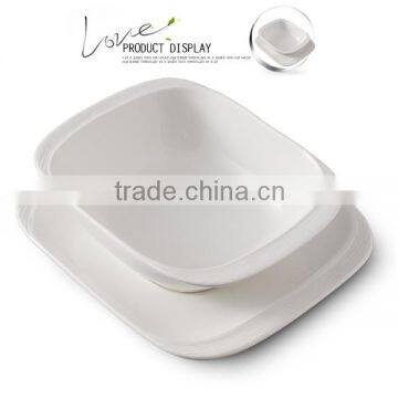 latest style enamel square soup bowl korean dinnerware