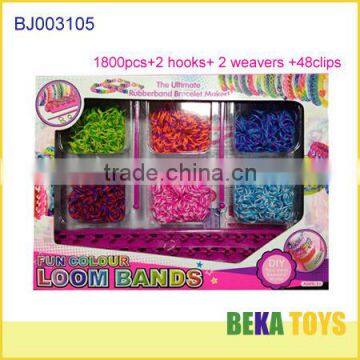 Best Christmas gift diy twist rubber loom band kit make bracelet bands