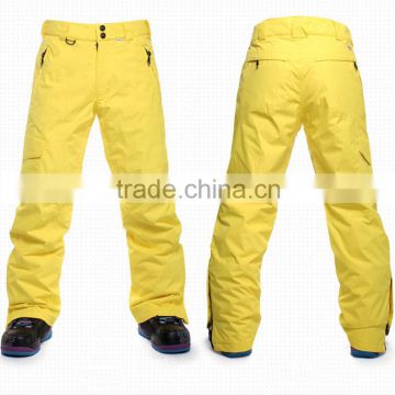 Custom Mens Waterproof Yellow Snow Trousers