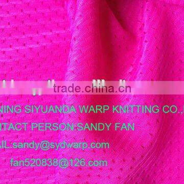 100% polyester mesh fabric for sportswear