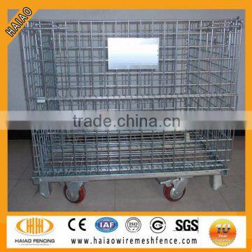 2014 Hot Sale!! stackable wholesale metal foldable cage pallets