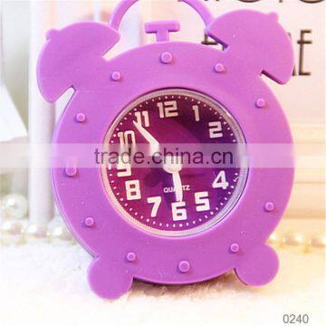 2015 Hot Selling cheap alarm clock Silicone Table Clock