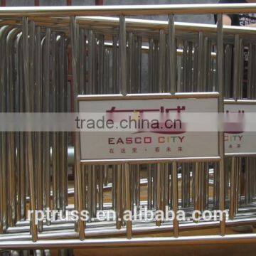Stainless steel Mills Barrier 2250*1200mm with rotatable foot and lock