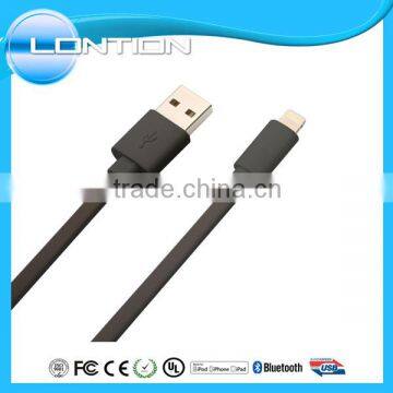 MFi certified c48 connector colorful PVC Molding Flat wire usb charger cable