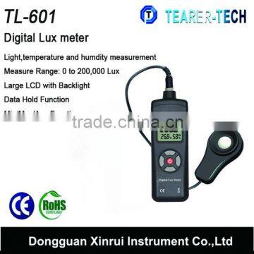 High accuracy 0 to 200,000 LUX light meter for Measuring environmental illuminance TL-601