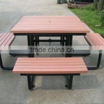 High quality outdoor wpc garden table set from outdoor furniture china