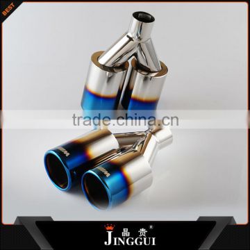 Wenzhou SS304 blue dual exhaust pipe for universal