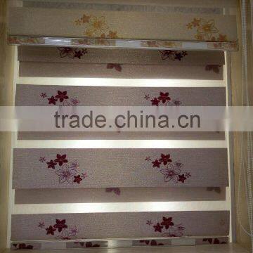 home decoration 100% polyester roller shades / Zebra Blinds