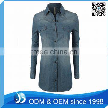 Cusom Long Shirt Dresses with Hem
