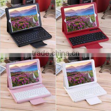 wholesale Wireless Removable Smart Bluetooth Keyboard Leather Case for Apple iPad Pro