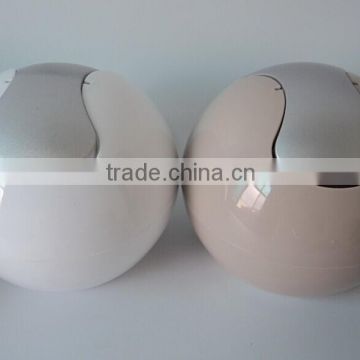 OEM Plastic Round-shaped Desktop Garbage Can With electroplating lid