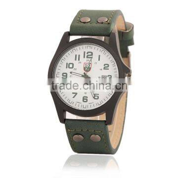 Branded SOKI Brown Military Army Date Watch Mens Leather Band Wristwatch Fashion China Supplier photo-2