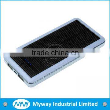 Hot selling fashion design waterproof solar power bank ,portable solar charger,waterproof portable solar charger power bank