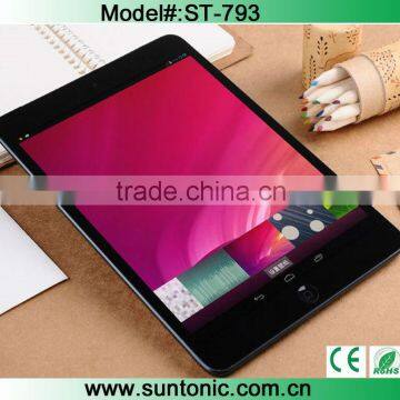 7.85 inch super silm 3G tablet phone with MTK8389 quad core and dual sim card slot