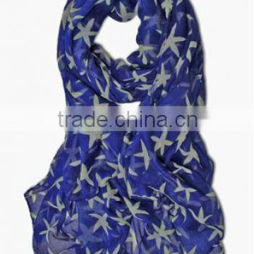 Bright Color Sea Star Scarf