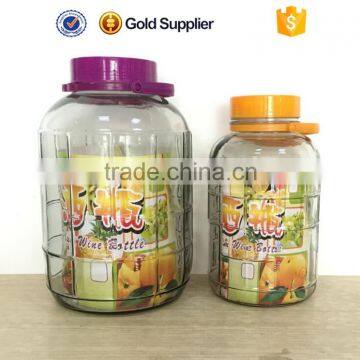 2016 high quality big glass plum wine jar beverage jar                        
                                                Quality Choice