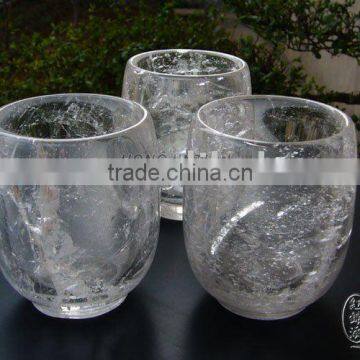 8cm Natural Clear Quartz Crystal Tea Cup