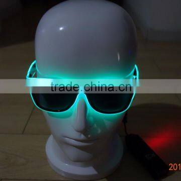 Green EL wire sunglasses/EL light sunglasses/EL Flashing glasses