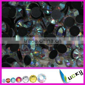 Factory Price A+ Quality DMC Flat Back Hotfix Faux Diamant Iron on Strass Cristal Beads photo-4