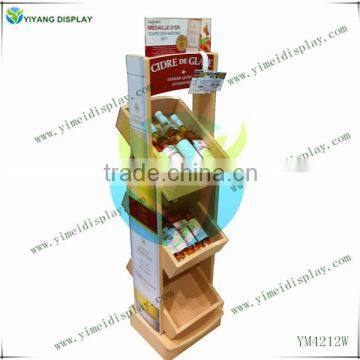 Wood Wine Display Rack Wood Beverage Display Rack YM4212W