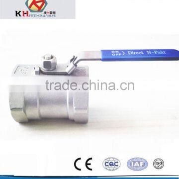 Stainless Steel 1 pc ball valve 1000WOG