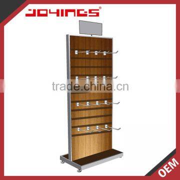Double Sided Floor Standing Supermarket Retail Display Rack for Hanging Items