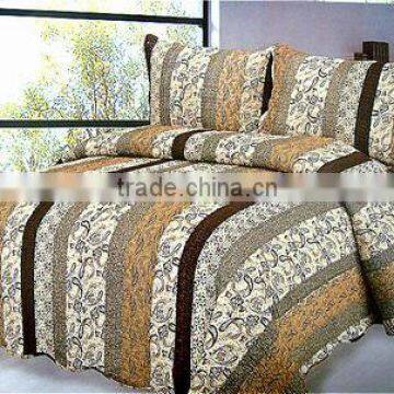 Custom bedspread Custom bedspread classic stripe quilt bedding set