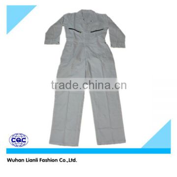 white cotton long sleeves working coverall