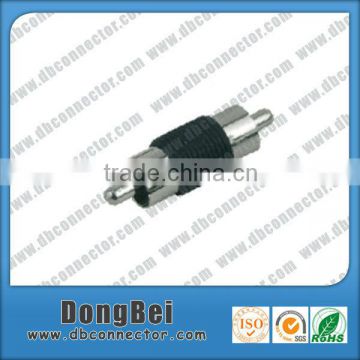 Dongbei new product rca double plug to rca plug short adapter