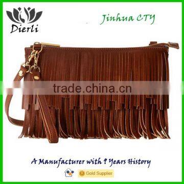 Fringe Tassel PU Leather Messenger Bag