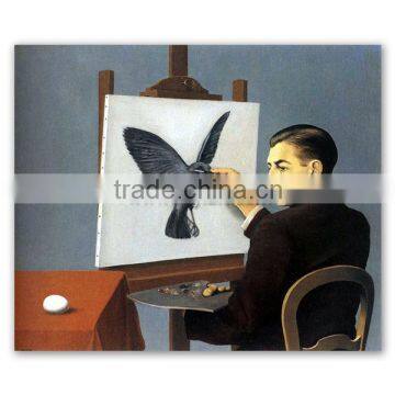 Belgian Artist Rene Magritte Painting of La Clairvoyance