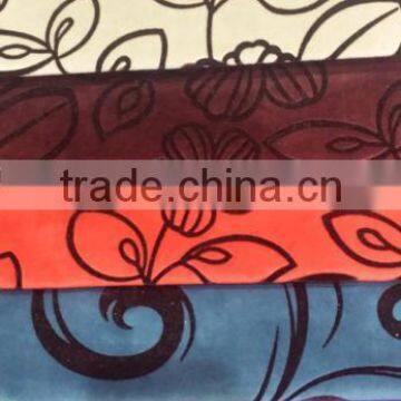 High Quality Sofa Fabic With Printing Flower