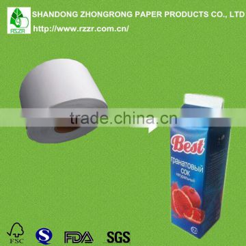 hot sales pe coated paper for fresh jruit juice packaging box