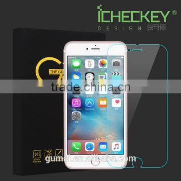 High sensitivity 9H hardness 0.33 HD transparent anti scratch tempered glass screen protector for iphone 7/7plus