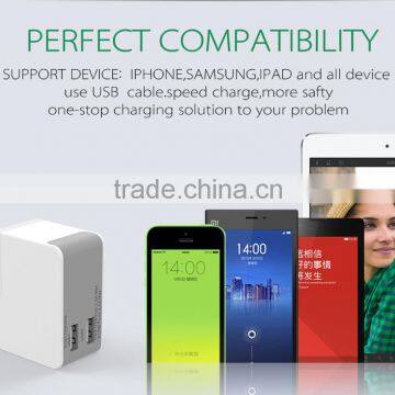 2 Port Charger High Quality Mobile Phone Charger Portable Phone Charger Dual Usb Wall Charger for Smartphone photo-3