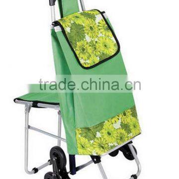 Satin Folding Shopping Bag With Wheels Trolley Bag Supplier in Dubai photo-5