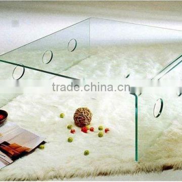 curved PVB film laminated glass tea/coffee table