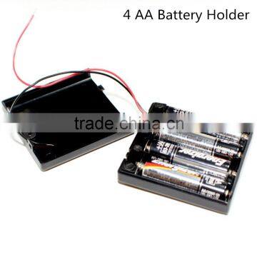 Battery tray 4 AA Stud and socket 4AA Plastic Battery Holder Plastic Battery Case