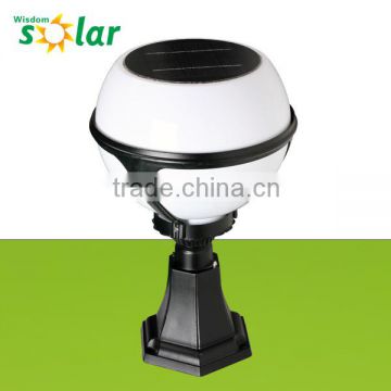 4w solar panel led solar pillar light, solar light fence post cap