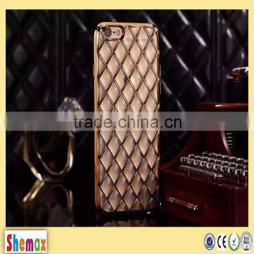 Lambskin design TPU electroplate case for Apple iPhone 6 4.7"