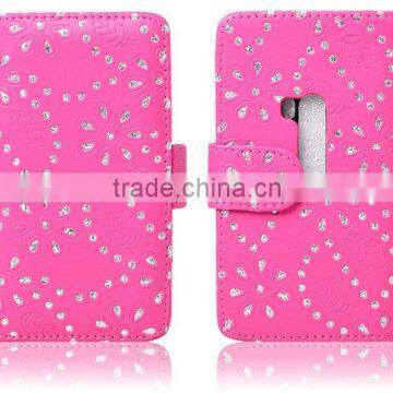 Bling Diamond Wallet Leather Case For Nokia Lumia 920