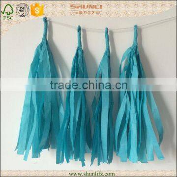 Hot sale price high quality factory tissue paper tassel for children party decoration