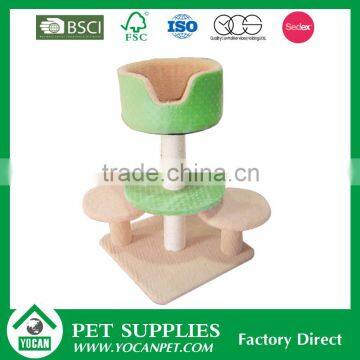 Trade Assurance wooden cat tree condo house