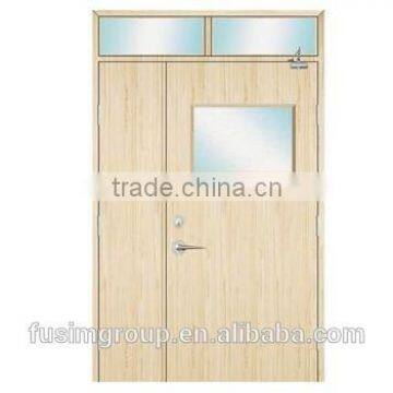 Cheap double fire-proof flush door for villa/house