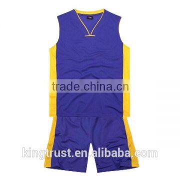 100% polyester basketball uniform design custum plain sleeveless jersey basketball design